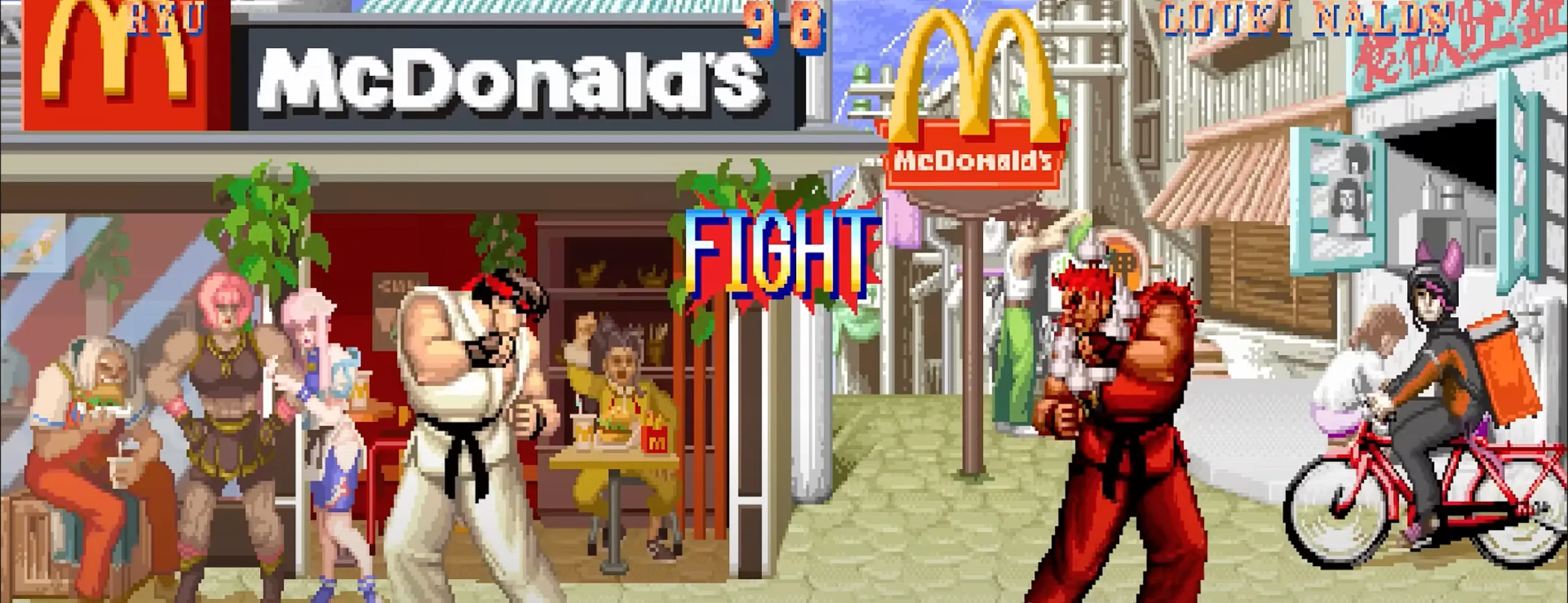 Avis à la génération Y, aux milléniaux : Street Fighter II est revenu au Japon… pour McDonald’s !!!