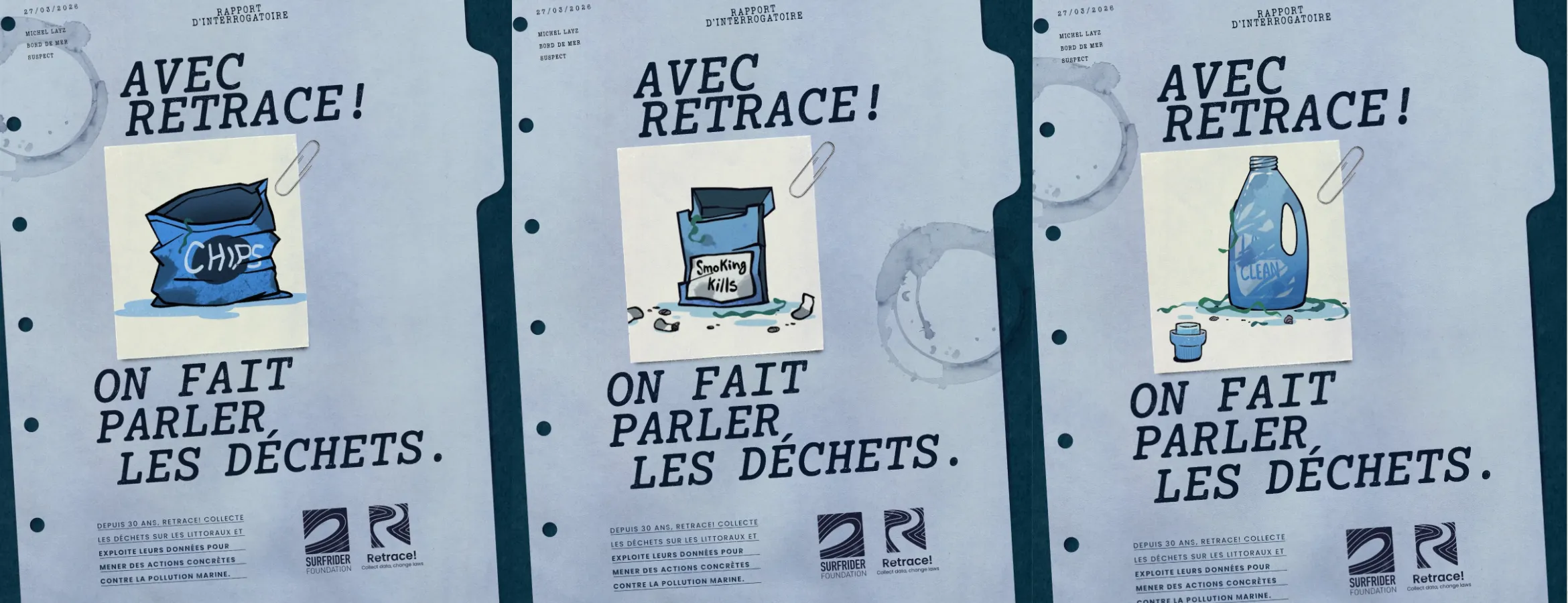 Une campagne au style « bd policière » pour traquer les pollueurs de l&rsquo;Océan